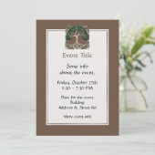 ツリーオブライフ紙クイリング 招待状 (スタンド正面)