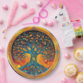 ツリーオブライフ紙ナプキン ペーパープレート (パーティー)