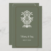 ツリーオブライフ結婚式招待状 招待状 (正面/裏面)