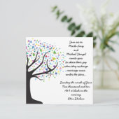 ツリーオブライフ結婚式招待状 招待状 (スタンド正面)