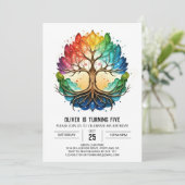 ツリーオブライフ誕生日 招待状 (スタンド正面)