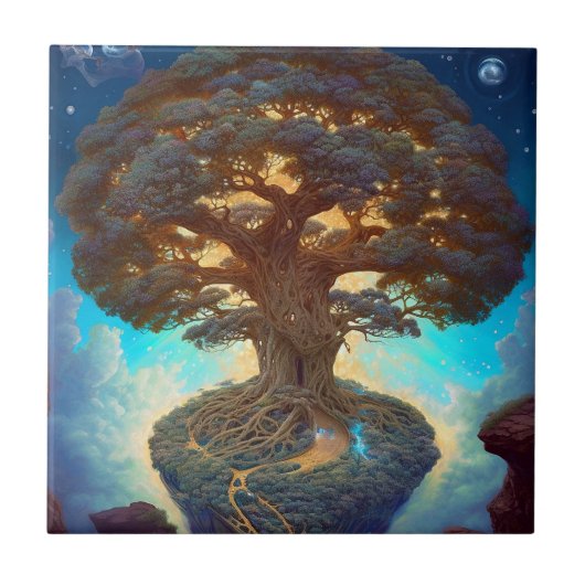 ツリーオブライフ超リアル自然アート タイル (正面)