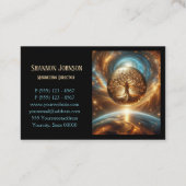 ツリーオブライフ銀河系ゴールデン 名刺 (裏面)