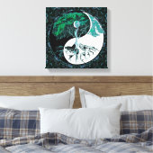 ツリーオブライフ陰陽ムーンライトナイト キャンバスプリント (インサイチュ (寝室))