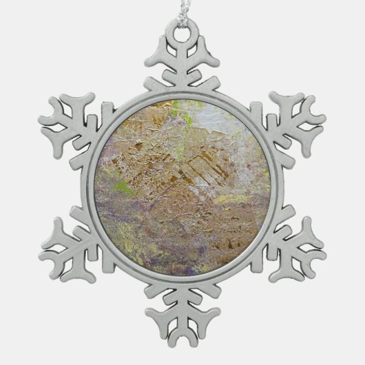 ツリーオーナメント スノーフレークピューターオーナメント (正面)