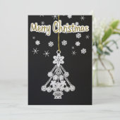 ツリーオーナメント&スノーフレーク 招待状 (スタンド正面)