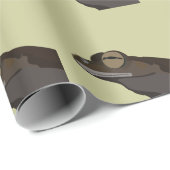 ツリーカエルイラストレーション ラッピングペーパー (ロールコーナー)