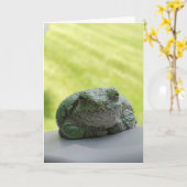 ツリーカエルグリーティングカード カード (黄色い花)