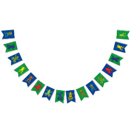 ツリーカエルズ子供の誕生日カワイト バンティングフラッグ