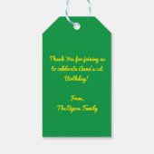 ツリーカエル子供の誕生日かわいい ギフトタグ (裏面)