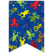 ツリーカエル子供の誕生日かわいい バンティングフラッグ (第3の旗)