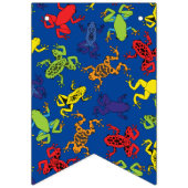 ツリーカエル子供の誕生日かわいい バンティングフラッグ (第1の旗)