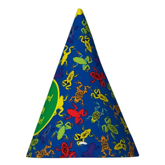 ツリーカエル子供の誕生日かわいい パーティーハット (右)