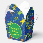 ツリーカエル子供の誕生日かわいい フェイバーボックス (オープン)