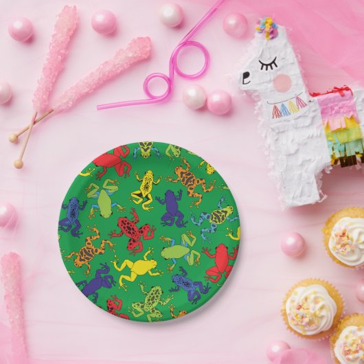 ツリーカエル子供の誕生日かわいい ペーパープレート (パーティー)