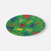 ツリーカエル子供の誕生日かわいい ペーパープレート (アングル)