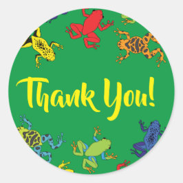 ツリーカエル子供の誕生日かわいい ラウンドシール