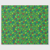 ツリーカエル子供の誕生日かわいい ラッピングペーパー (フラット)