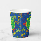 ツリーカエル子供の誕生日 紙コップ (右)