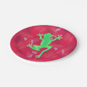 ツリーカエル熱帯雨林 ペーパープレート (アングル)