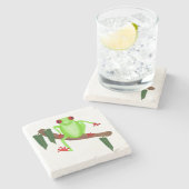 ツリーカエル石コースター ストーンコースター (横)