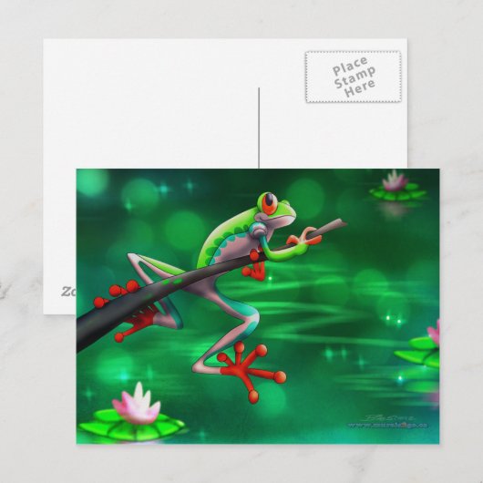 ツリーカエル ポストカード (正面/裏面)