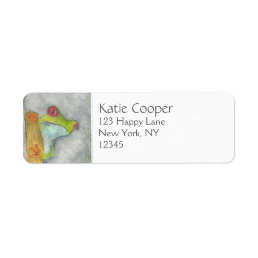 ツリーカエル ラベル (正面)