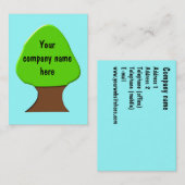 ツリーカスタマイズ可能な名刺 名刺 (正面/裏面)