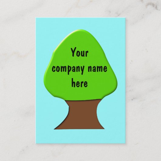 ツリーカスタマイズ可能な名刺 名刺 (正面)