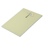 ツリーカラフルにフロかわいらしウ ノートパッド (アングル)