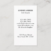 ツリーカラフルライフコーチ名刺 名刺 (裏面)