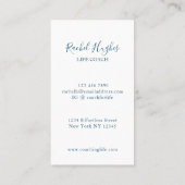 ツリーカラフルライフコーチ 名刺 (裏面)