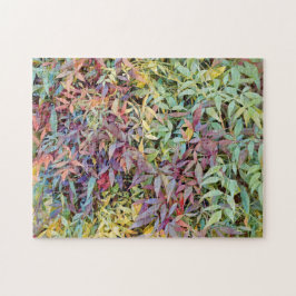 ツリーカラフル離れリーフの自然パズル ジグソーパズル