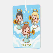 ツリーガーディアンジェルス遊トランペット メタルオーナメント (正面左)