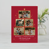 ツリーギャラリー 本物のホリデー フォイル 写真カード 箔シーズンカード (立ち正面)