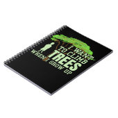 ツリークライマーフューチャーアーボリストおもしろいツリー登山 ノートブック (左側)