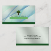 ツリーグエレガントリーン自然ローンガーデンランドスケープ 名刺 (正面/裏面)