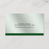 ツリーグエレガントリーン自然ローンガーデンランドスケープ 名刺 (裏面)