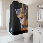 ツリーグレーでかわいいコアラ シャワーカーテン (インサイチュ)