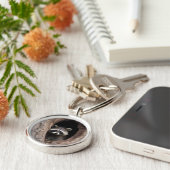 ツリーケーブにレイクーン キーホルダー (側面)