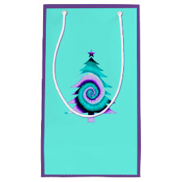 ツリーサイケデリック抱き枕(ターコイズ) スモールペーパーバッグ