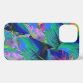 ツリーサイケデリック葉の数 iPhoneケース (裏面横)