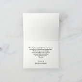 ツリーサンセット悔やみや弔慰サンキューノートカード サンキューカード (内部)