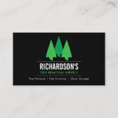 ツリーサーはっきりしたビスロゴ（緑/黒） 名刺 (正面)