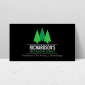 ツリーサーはっきりしたビスロゴ（緑/黒） 名刺