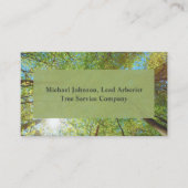 ツリーサービスアーボリストグリーンフォレストツリー 名刺 (正面)