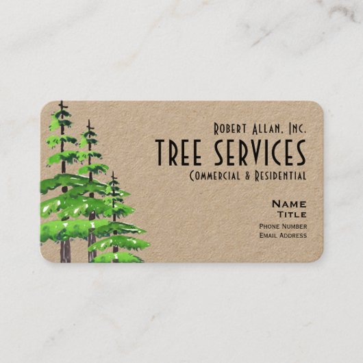 ツリーサービスクラフト 名刺 (正面)