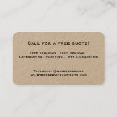 ツリーサービスクラフト 名刺 (裏面)