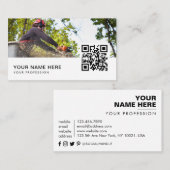 ツリーサービス名刺QRコード 名刺 (正面/裏面)