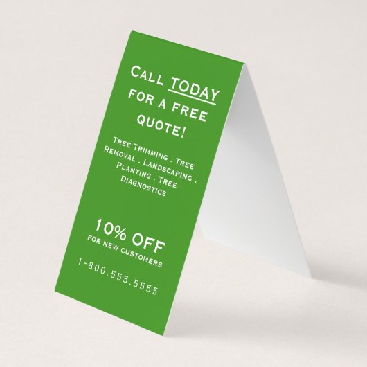 ツリーサービス 名刺 (裏面)